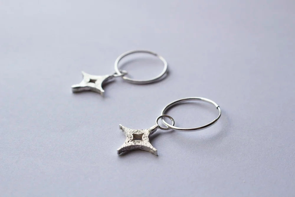 Cara Lowe Studio | KiraKira Silver Star Earrings