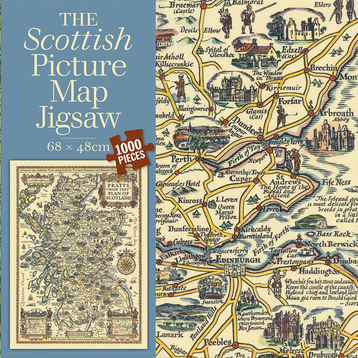 Scottish Picture Map | 1000 pieces jigsaw puzzle