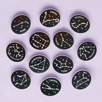 Celestial Zodiac Enamel Pin | Alphabet Bags