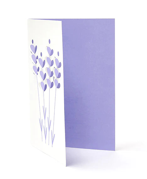 Cut and Make Lavender Greetings Card CM0026