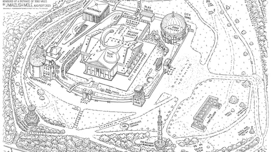 Collective Map Tote Bag by J. Maizlish Mole