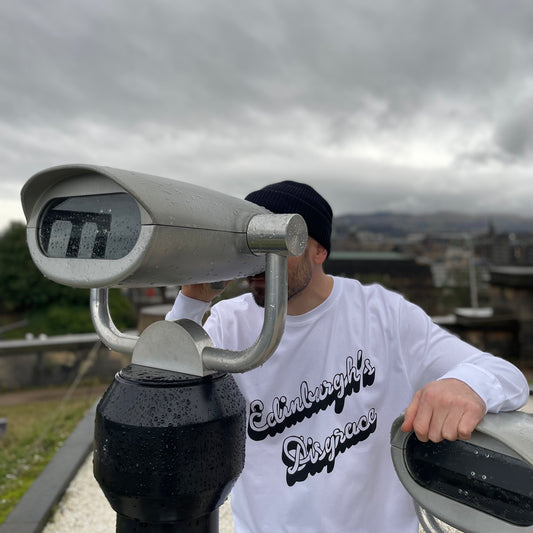 Edinburgh's Disgrace Long Sleeve T-Shirt | White