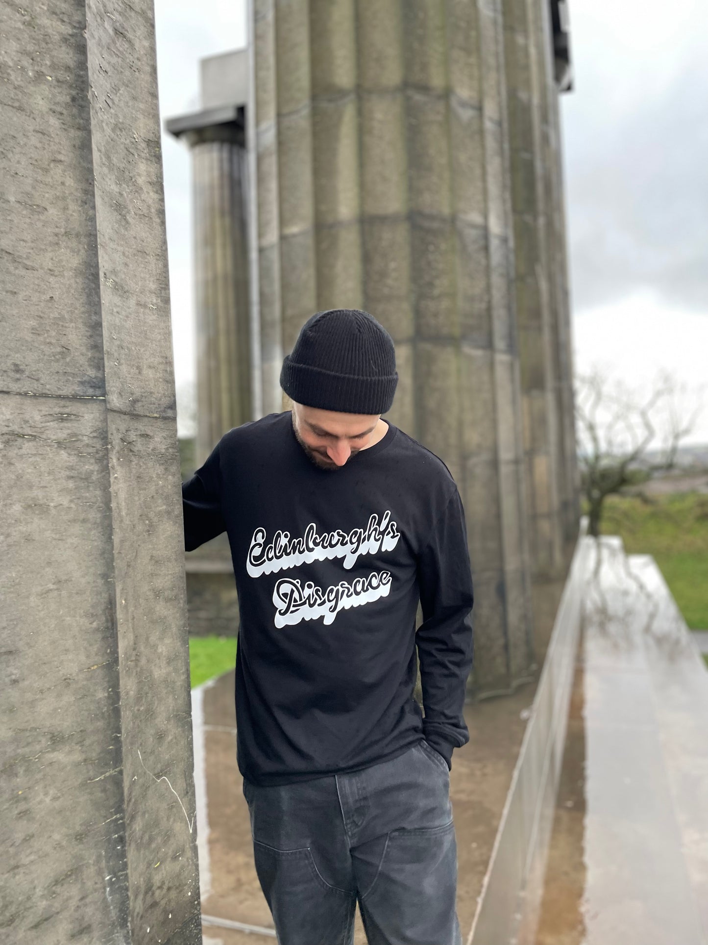 Edinburgh's Disgrace Long Sleeve T-Shirt | Black