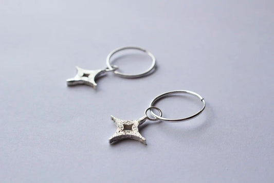 Cara Lowe Studio | KiraKira Silver Star Earrings