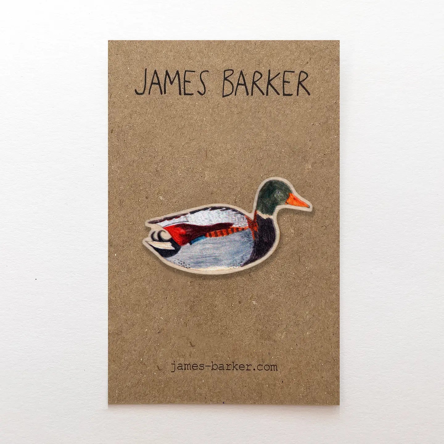 James Barker | Mallard Duck Wooden Pin