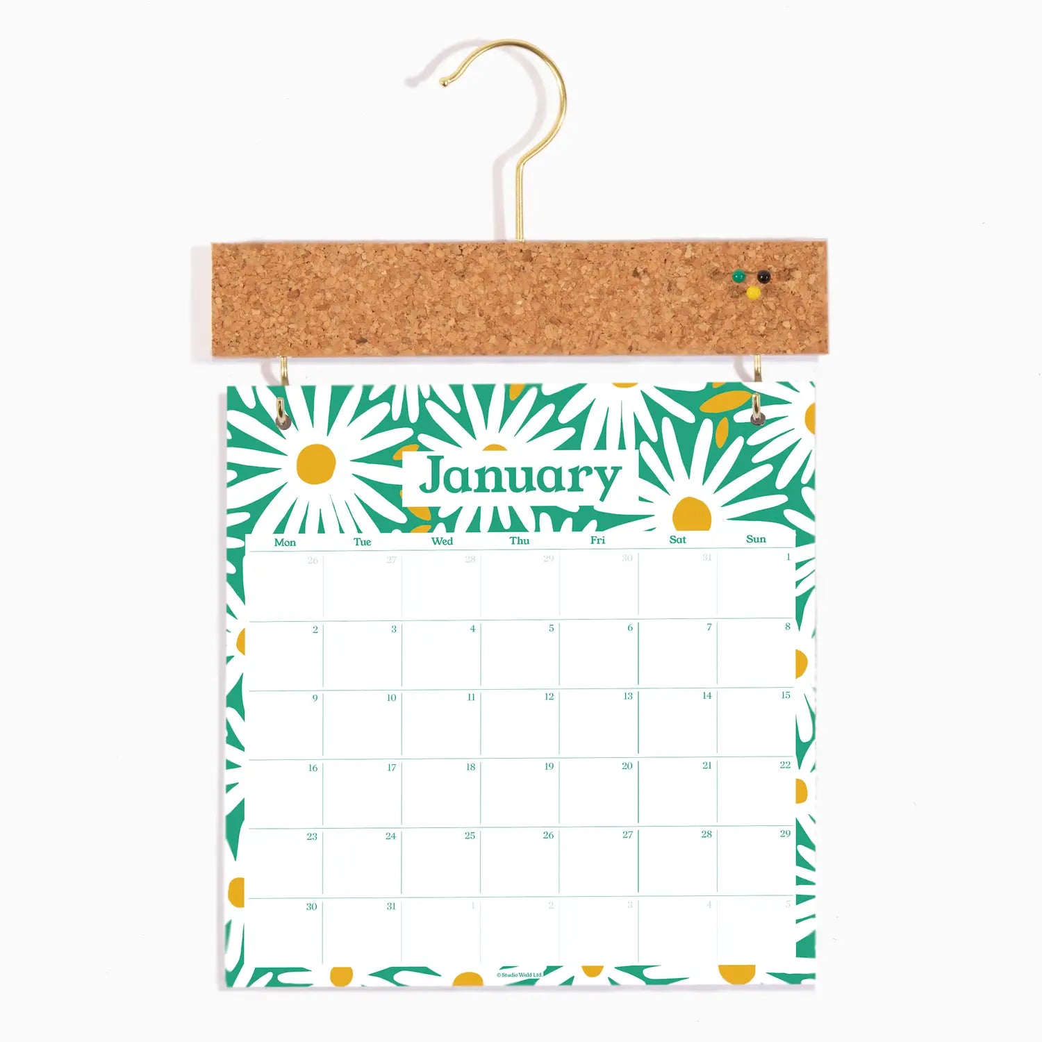 StudioWald - 2023 Pinboard Calendar - Daisy