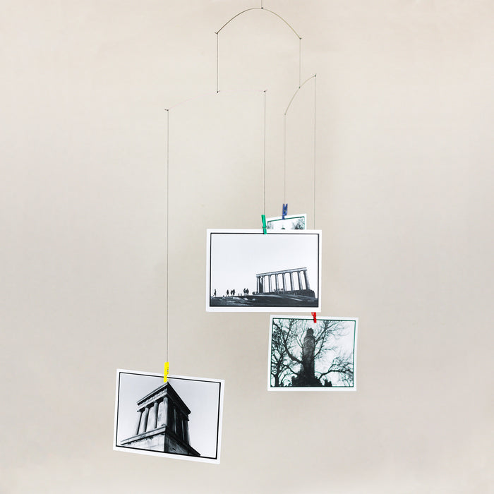 Calton Hill Edinburgh Scotland Collective Matter x Panel Monuments Hanging Mobile Alan Dimmick with Flensted Mobiles Postcards Denmark