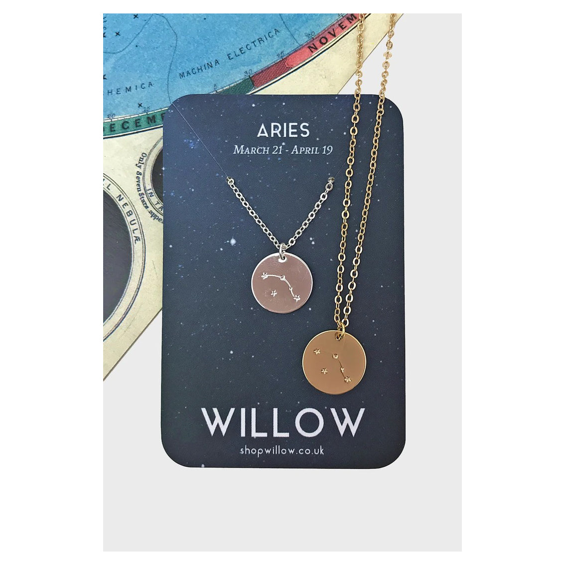 Willow Constellation Coin Necklace - Aries