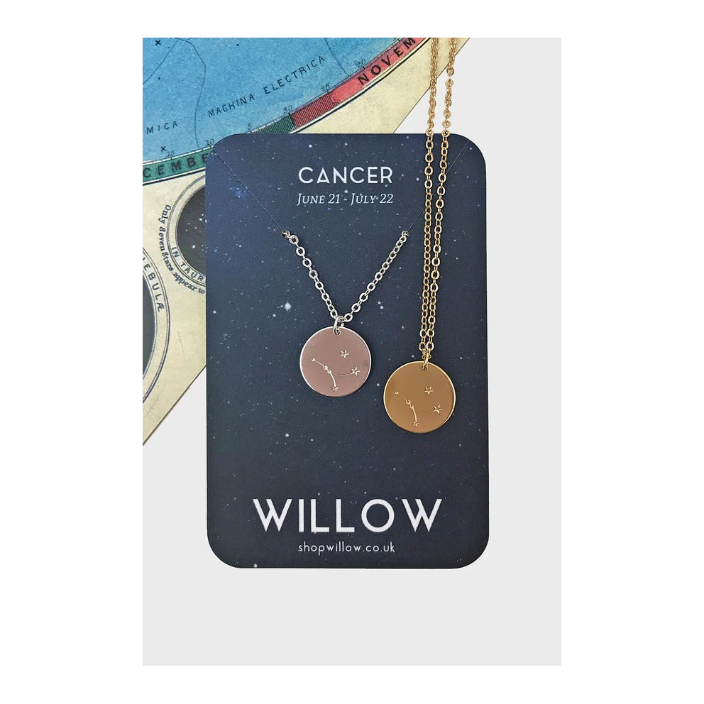 Willow Constellation Coin Necklace - Cancer