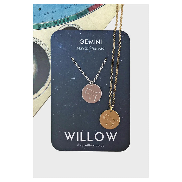 Willow Constellation Coin Necklace - Gemini