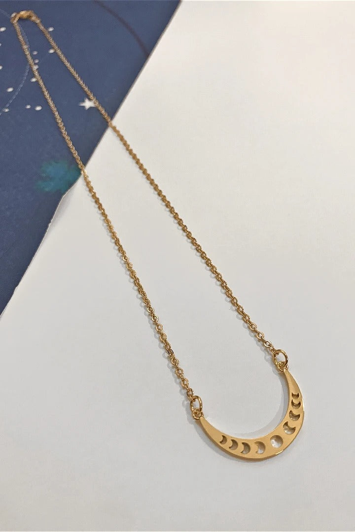 Willow Gold Moon Phase Necklace