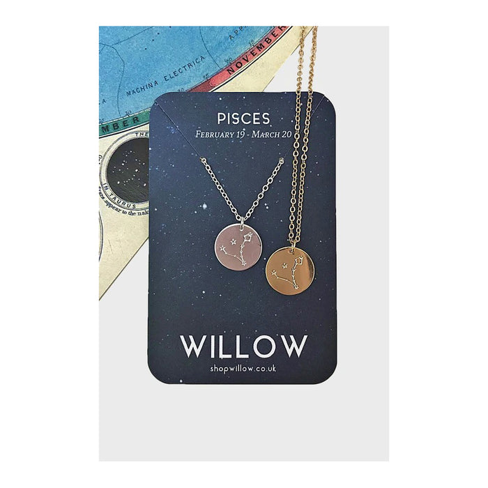 Willow Constellation Coin Necklace - Pisces