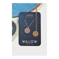 Willow Constellation Coin Necklace - Taurus